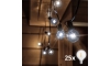Brilagi - Dekorative LED-Outdoor-Lichterkette GARLAND 25xE12 20m IP44 kaltweiß