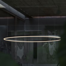 Ideal Lux - LED-Hängeleuchte an Schnur ORACLE LED/55W/230V schwarz