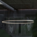 Ideal Lux - LED-Hängeleuchte an Schnur ORACLE SLIM LED/38W/230V d 70 cm schwarz