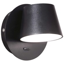 Ideal Lux - LED-Wandleuchte GIM LED/6W/230V schwarz