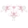 Kinder-Deckenleuchte Schmetterling 3xE27/60W rosa