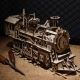 RoboTime - Mechanisches 3D-Holzpuzzle Dampflokomotive