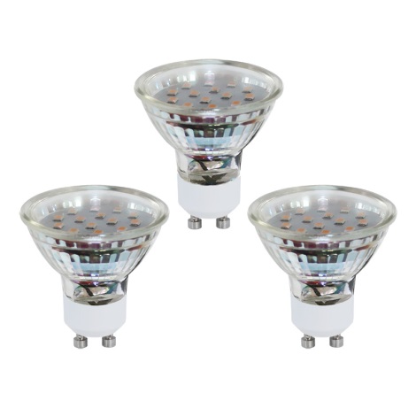SET 3x LED Glühlampe GU10/3W/230V - EGLO 10699