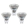 SET 3x LED Glühlampe GU10/3W/230V - EGLO 10699