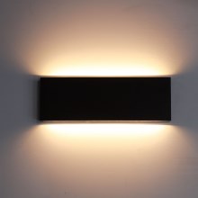 Top Light - LED-Wandleuchte für den Außenbereich OBLIGO LED/12W/230V IP65 schwarz