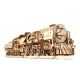 Ugears - Mechanisches 3D-Holzpuzzle V-Express Dampflokomotive mit Tender
